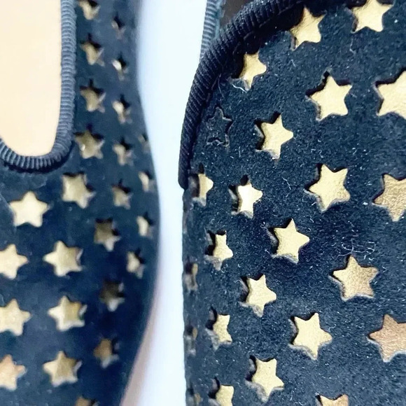 NEW Tory Burch Olympia Suede Embossed Star Loafer Flats size 10.5 - Picture 7 of 13